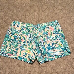 Lilly Pulitzer Floral Shorts - Blue, Green, Pink